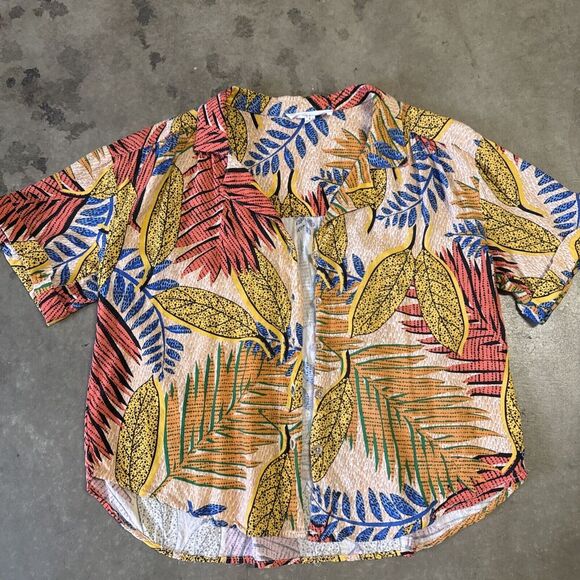 Jane and Delancey Resort Wear Set Tropical Beachy Top Pants Wide Loose Small S - Picture 11 of 16